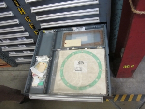 STANLEY VIDMAR HEAVY DUTY 12-DRAWER PARTS CABINET W/ CONTENTS (W-50) LOADING & HANDLING FEE $25-